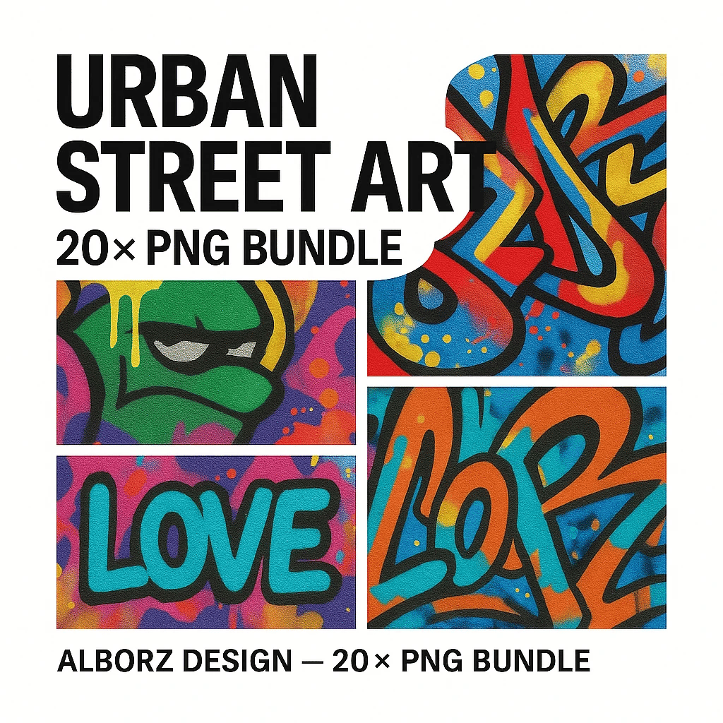 Urban Street Art – 20x PNG